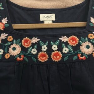 J.Crew, size S knee length sleeveless dress.  Navy